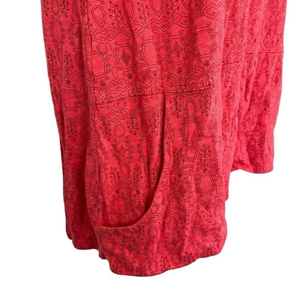 Toad & Co Womens Organic Cotton Stretch Knit Print Pockets Top Shirt sz S - Picture 6 of 16